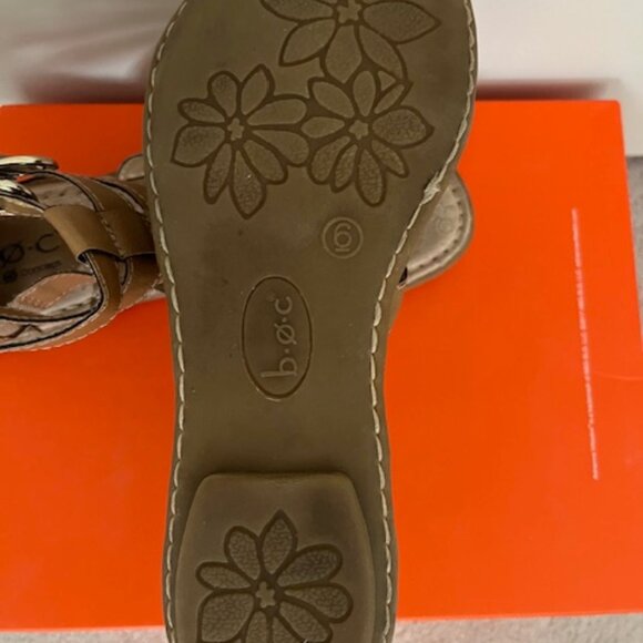 Boc Brown Leather Sandals sz 6 - Picture 3 of 3